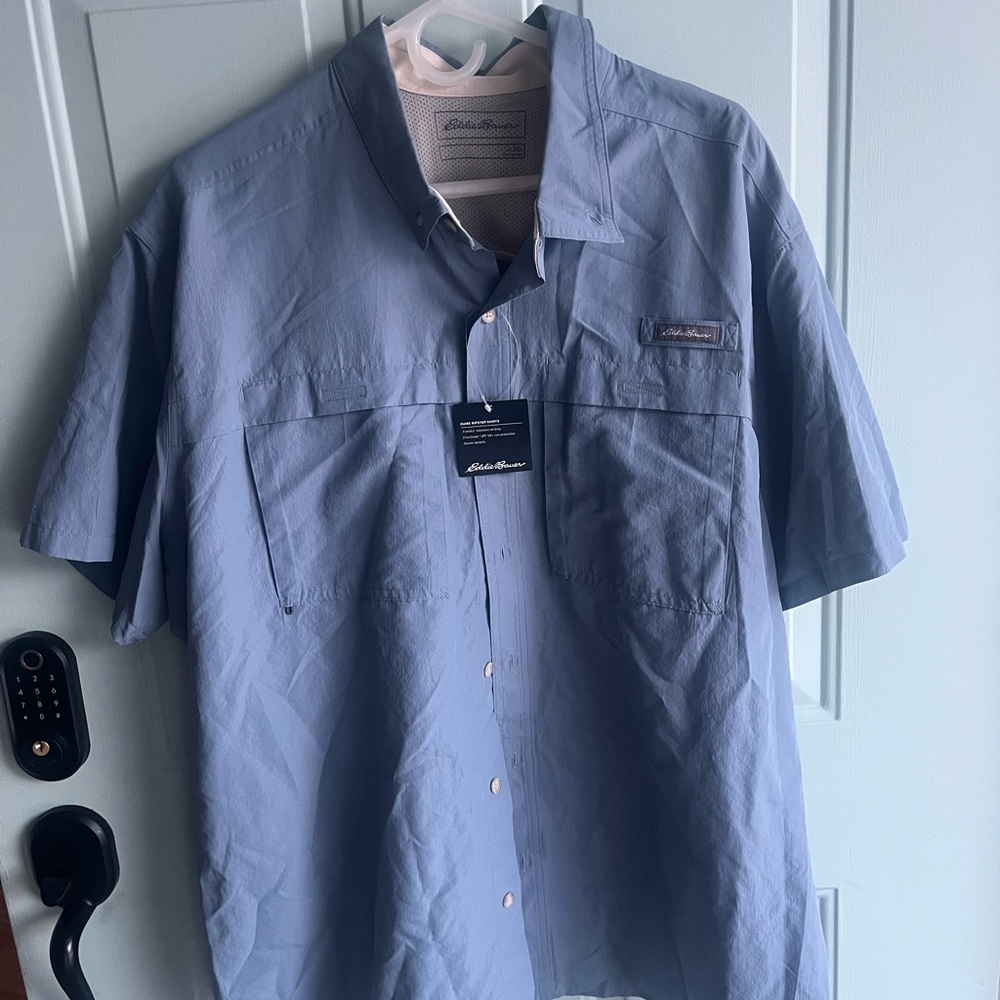 Eddie Bauer Men's Blue Shirt